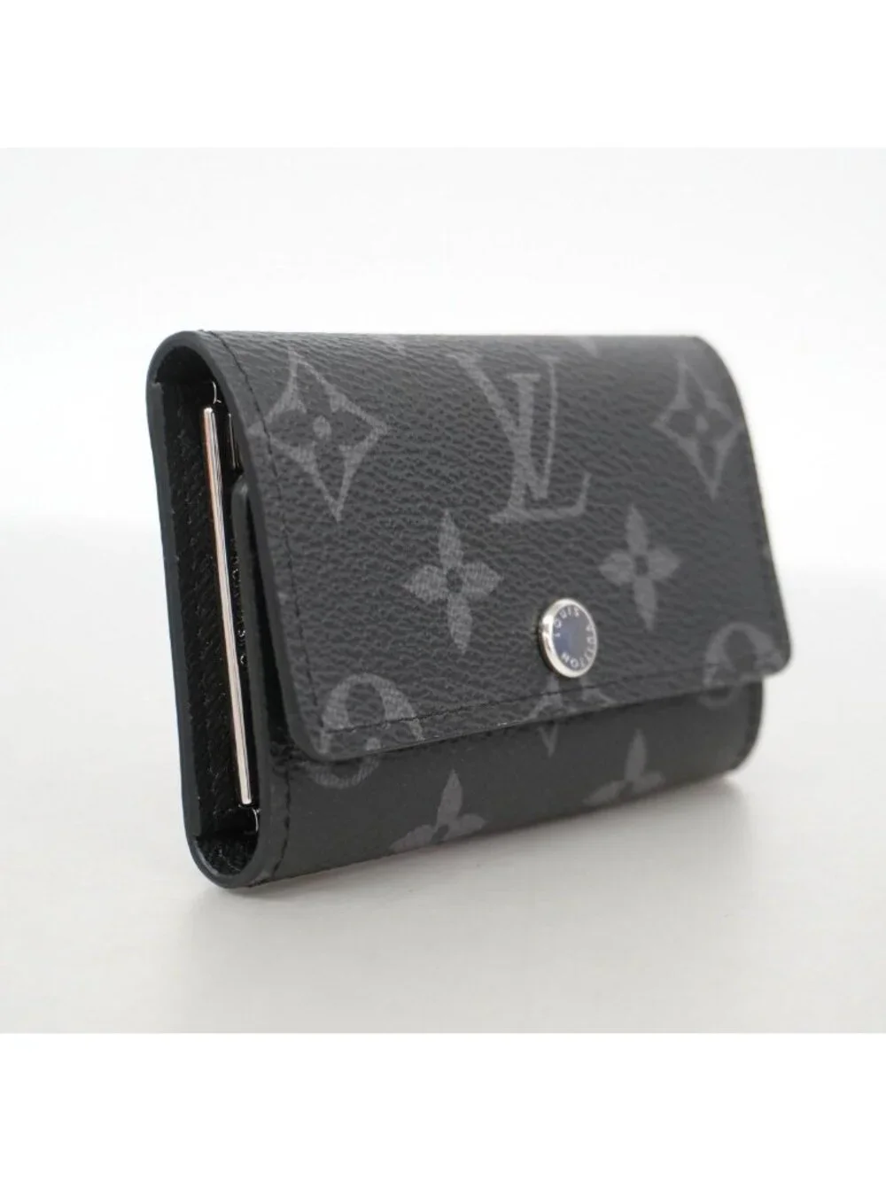 Louis Vuitton Key Case Monogram Eclipse Multicles 6 Black Key Holder